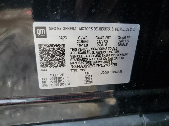 2023 CHEVROLET EQUINOX LT - 3GNAXKEG2PL243590