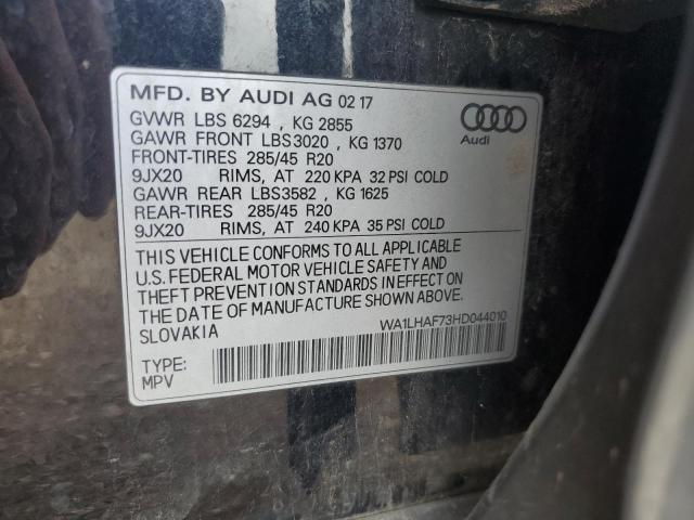 2017 AUDI Q7 PREMIUM - WA1LHAF73HD044010