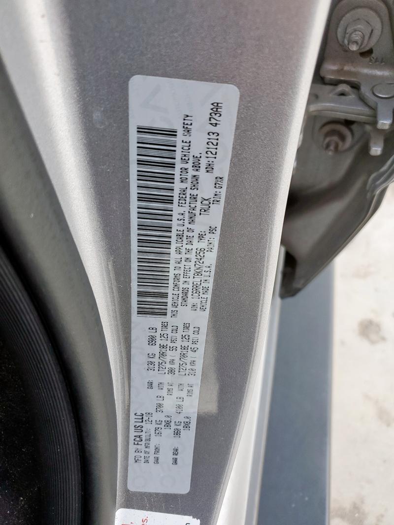2019 RAM 1500 REBEL 1C6RRELT8KN724256