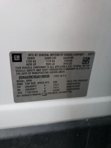 2018 CHEVROLET EQUINOX LS 2GNAXREV8J6108598