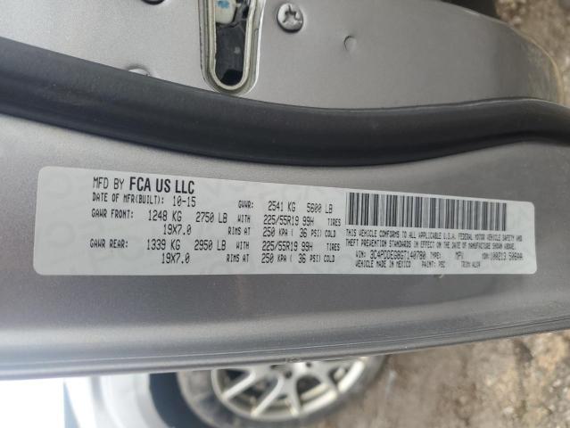 2016 DODGE JOURNEY R/ 3C4PDDEG8GT140780