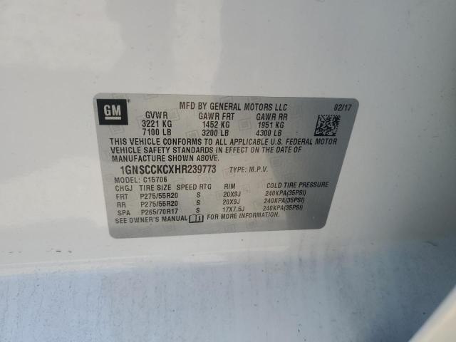 2017 CHEVROLET TAHOE C150 1GNSCCKCXHR239773