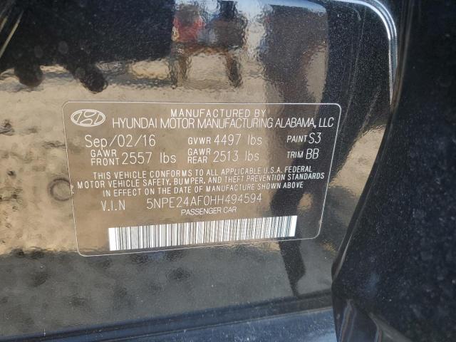 2017 HYUNDAI SONATA SE 5NPE24AF0HH494594