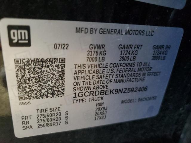 2022 CHEVROLET SILVERADO #3239313158