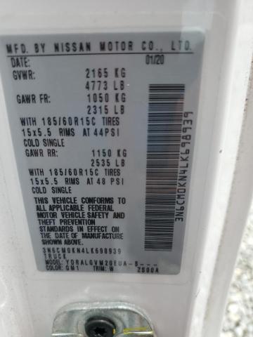 2020 NISSAN NV200 2.5S 3N6CM0KN4LK698939