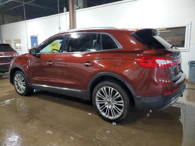 Vin: 2lmtj8lr0gbl72708, lot: 59191705, lincoln mkx reserve 20162