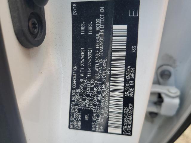 2019 LEXUS LX 570 JTJHY7AXXK4287260