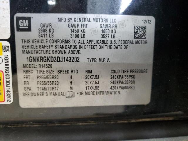 2013 CHEVROLET TRAVERSE L - 1GNKRGKD3DJ143202