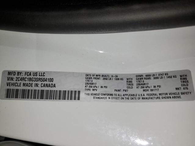 2025 CHRYSLER PACIFICA S 2C4RC1BG3SR504100