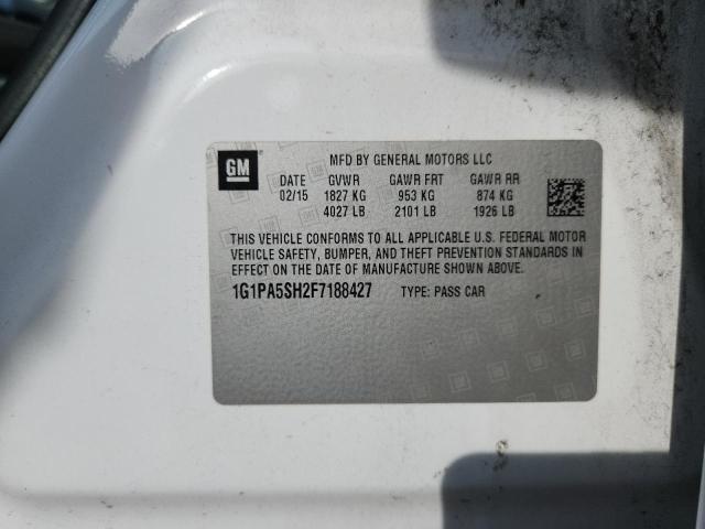 2015 CHEVROLET CRUZE LS 1G1PA5SH2F7188427