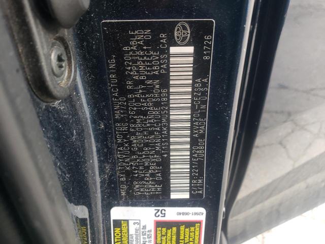 2021 TOYOTA CAMRY NIGH 4T1S11AK3MU521896
