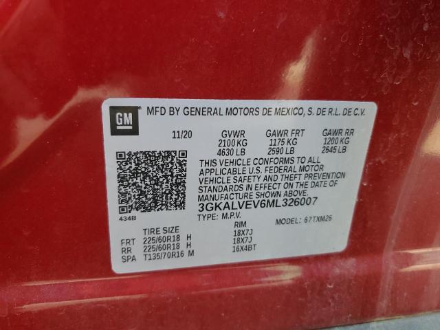2021 GMC TERRAIN SL 3GKALVEV6ML326007