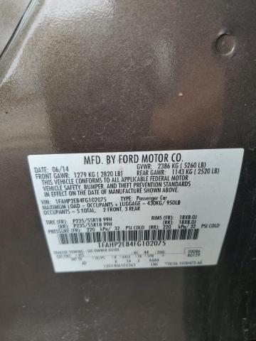 2015 FORD TAURUS SEL 1FAHP2E84FG102075