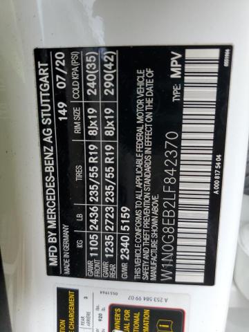 2020 MERCEDES-BENZ GLC 300 4M W1N0G8EB2LF842370