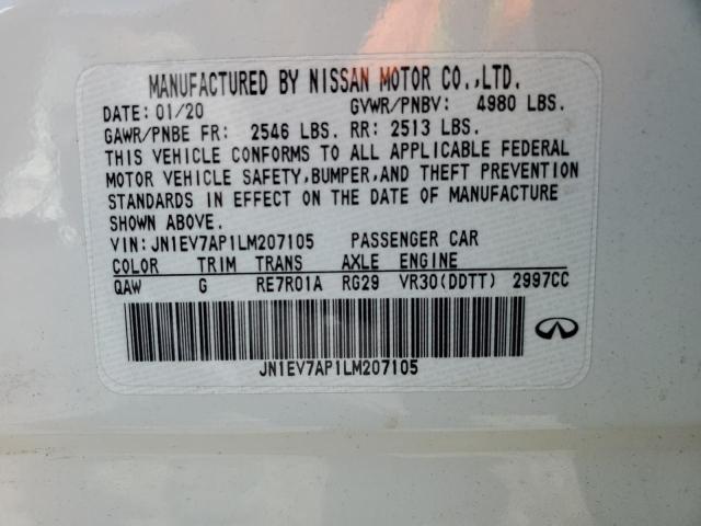 2020 INFINITI Q50 PURE JN1EV7AP1LM207105
