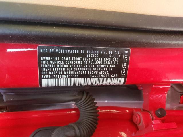 2017 VOLKSWAGEN BEETLE S/S 3VW517AT9HM811192