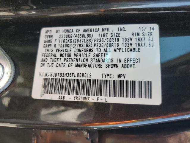 2015 ACURA RDX 5J8TB3H36FL009012