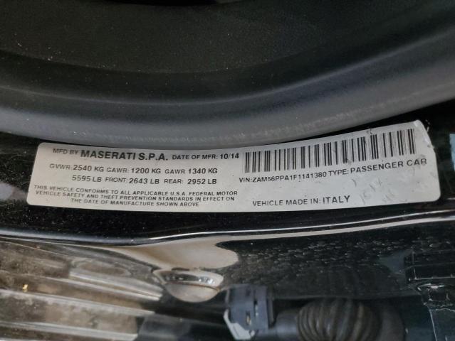 2015 MASERATI QUATTROPOR ZAM56PPA1F1141380