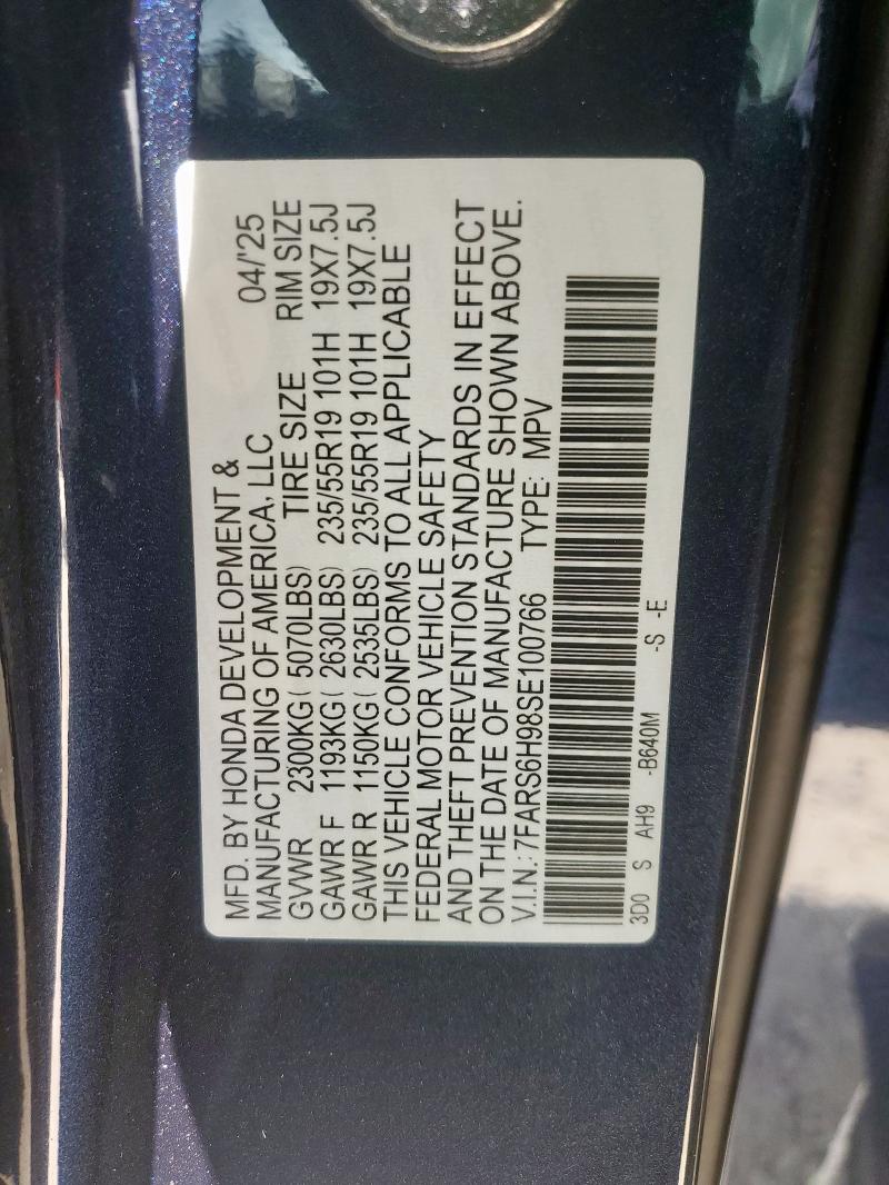 2025 HONDA CR-V SPORT 7FARS6H98SE100766