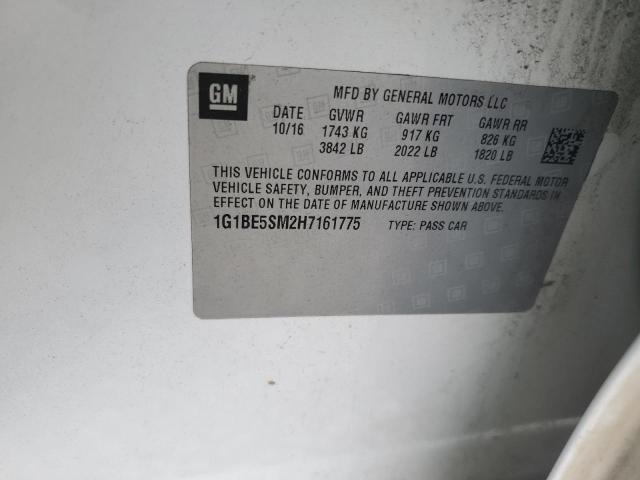 2017 CHEVROLET CRUZE LT - 1G1BE5SM2H7161775