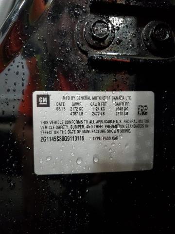 2016 CHEVROLET IMPALA LTZ 2G1145S30G9110116