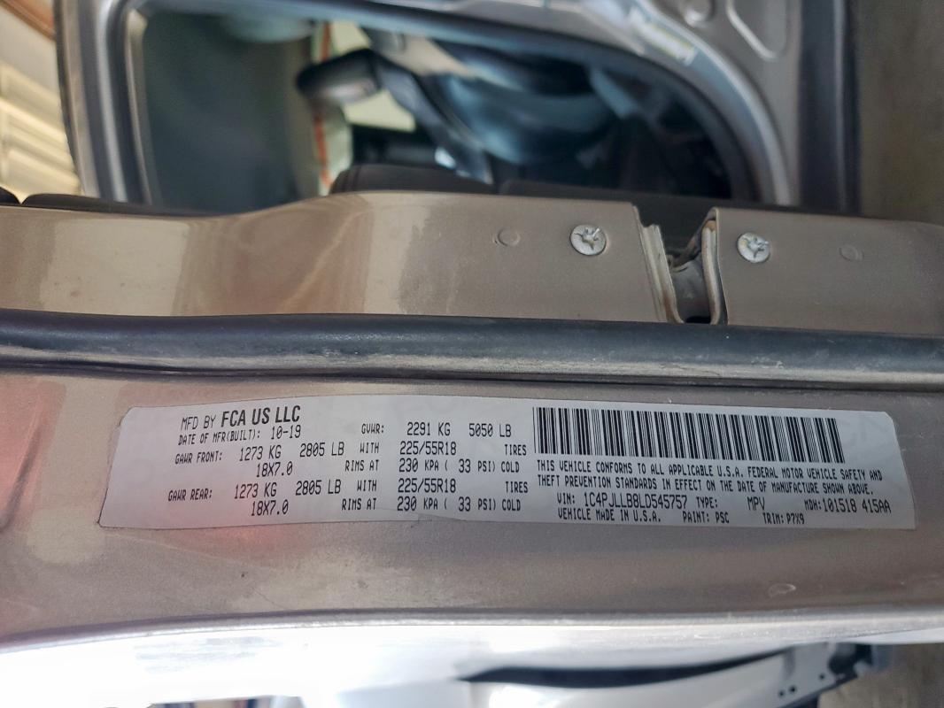 2020 JEEP CHEROKEE L - 1C4PJLLB8LD545757