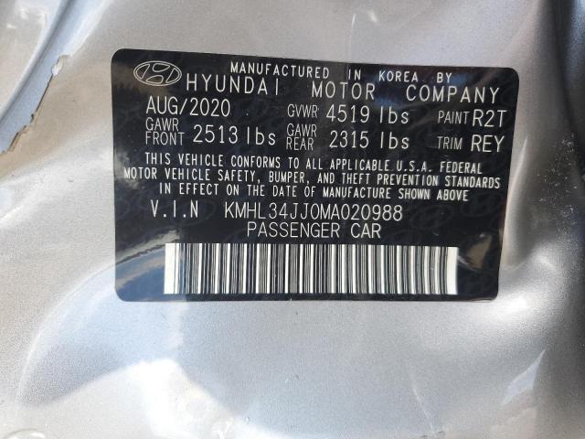 2021 HYUNDAI SONATA HYB KMHL34JJ0MA020988