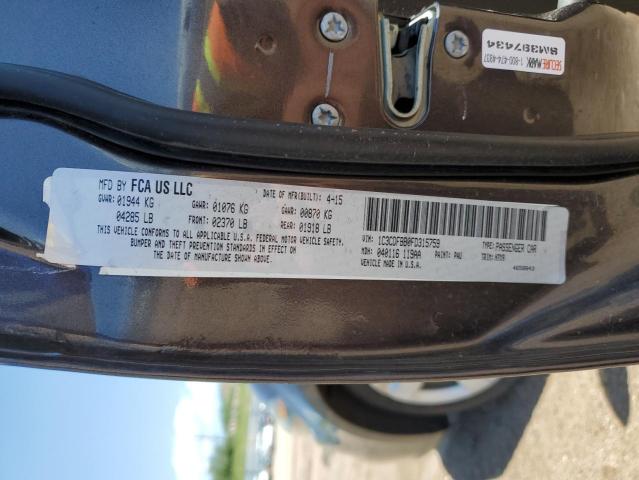 2015 DODGE DART SXT 1C3CDFBB0FD315759