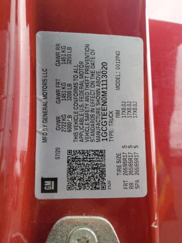2021 CHEVROLET COLORADO Z 1GCGTEEN0M1113020