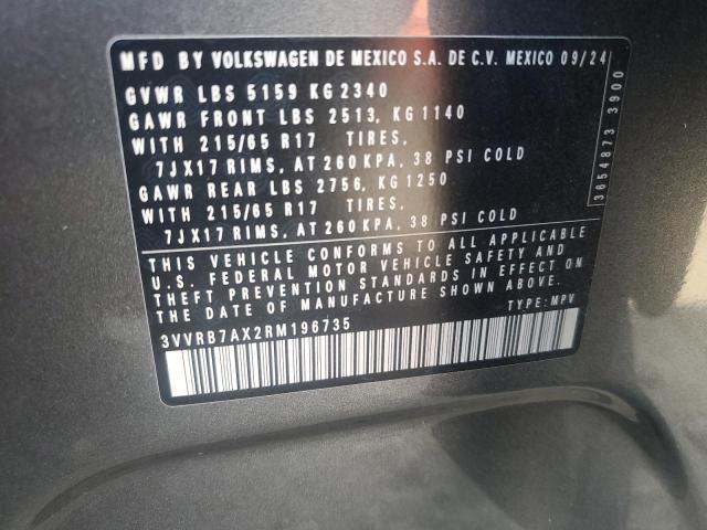 2024 VOLKSWAGEN TIGUAN S 3VVRB7AX2RM196735
