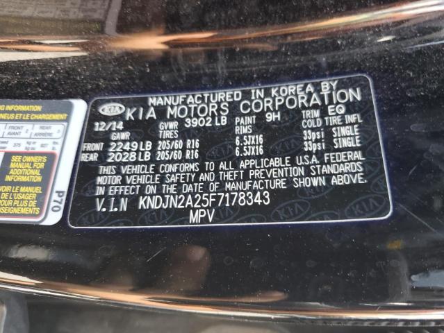 2015 KIA SOUL KNDJN2A25F7178343