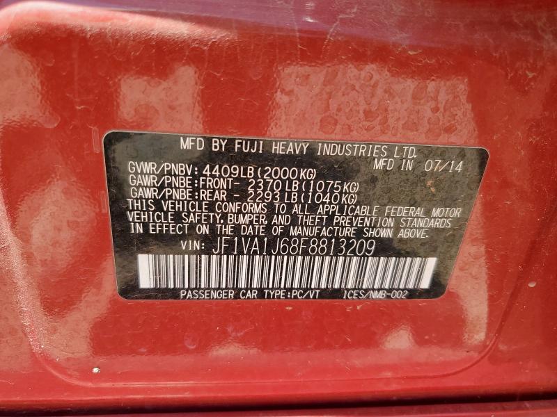 2015 SUBARU WRX LIMITE - JF1VA1J68F8813209