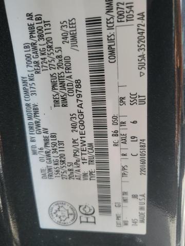 2016 FORD F150 SUPER - 1FTEW1EG0GFA79788