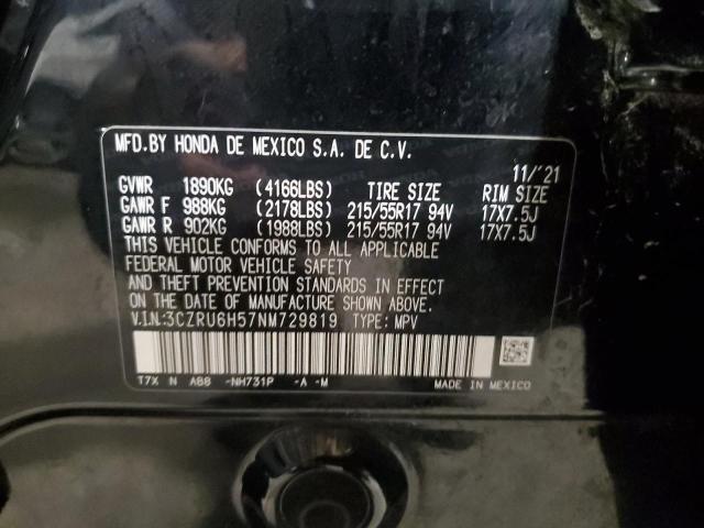 2022 HONDA HR-V EX - 3CZRU6H57NM729819