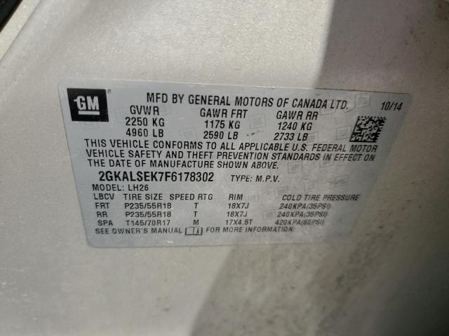 2015 GMC TERRAIN SL 2GKALSEK7F6178302
