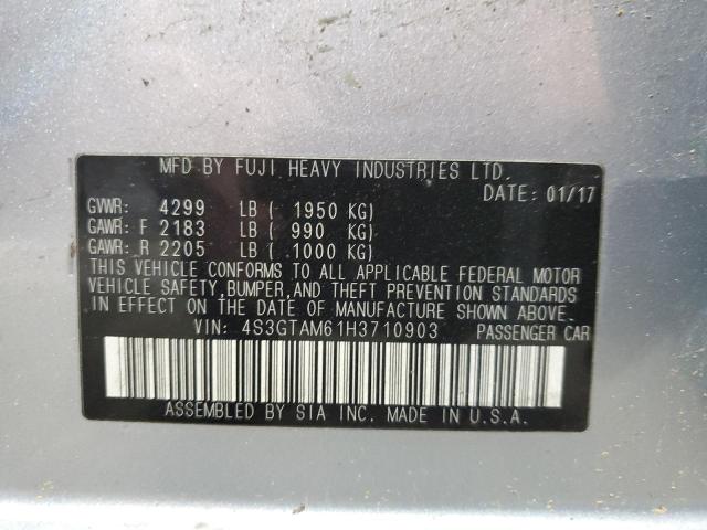 2017 SUBARU IMPREZA SP - 4S3GTAM61H3710903