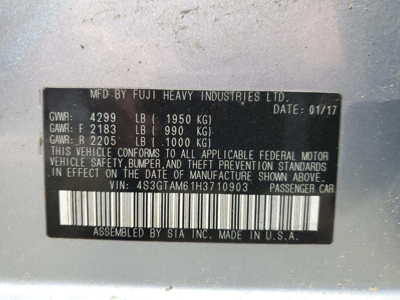 SUBARU IMPREZA SPORT