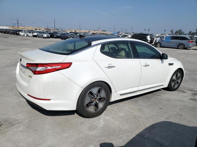KIA OPTIMA HYB 2012 white  hybrid engine KNAGM4AD3C5023594 photo #4