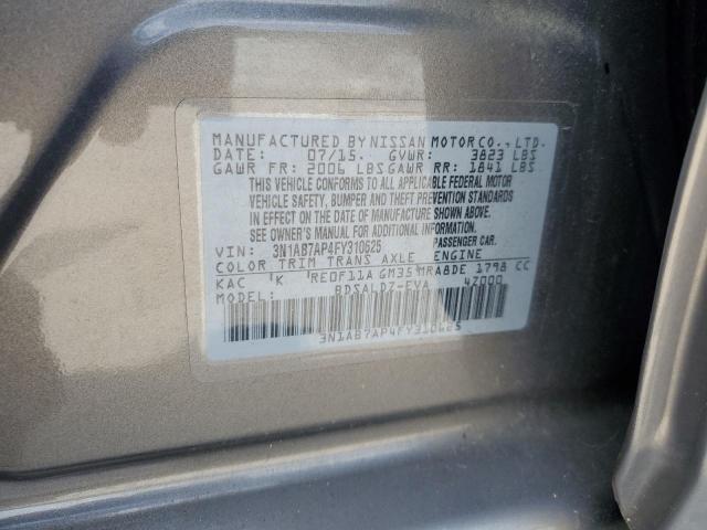 2015 NISSAN SENTRA S 3N1AB7AP4FY310625
