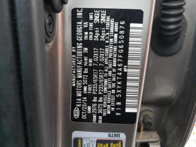2015 KIA SORENTO LX - 5XYKT4A67FG650876