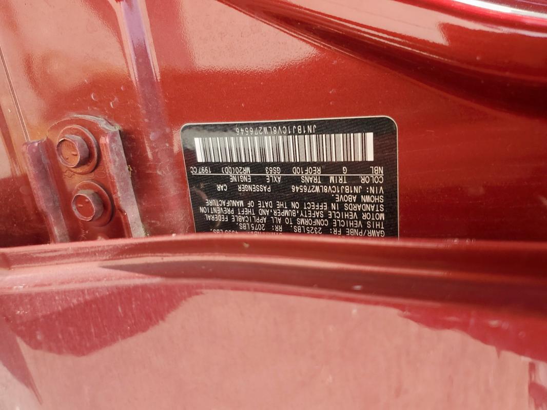 2020 NISSAN ROGUE SPOR JN1BJ1CV8LW276546