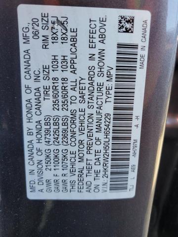 2020 HONDA CR-V EX 2HKRW2H50LH654229