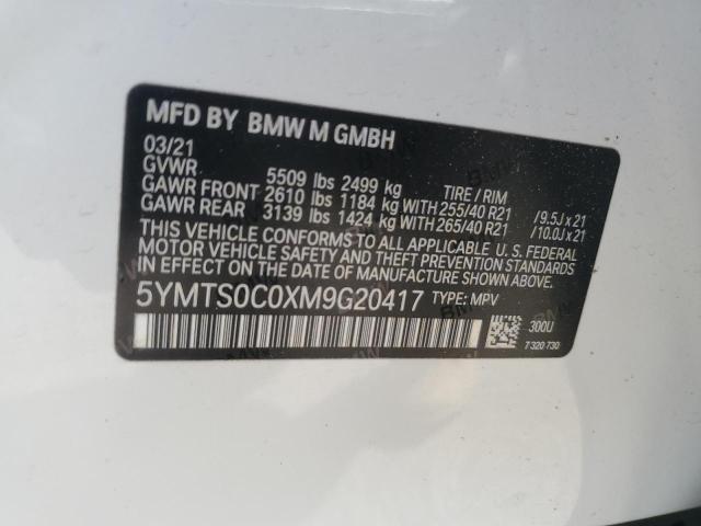 2021 BMW X3 M COMPE 5YMTS0C0XM9G20417