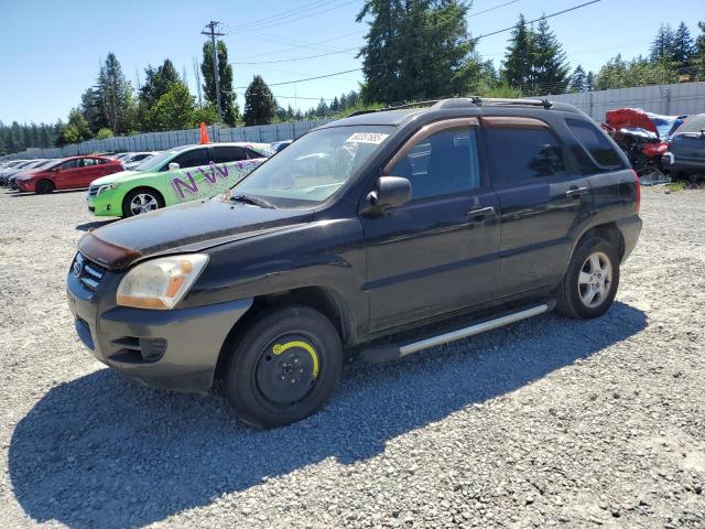 KIA SPORTAGE L 2007 black  gas KNDJF724577303580 photo #1