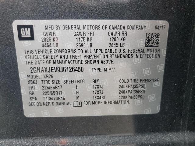 2018 CHEVROLET EQUINOX LT - 2GNAXJEV9J6126450