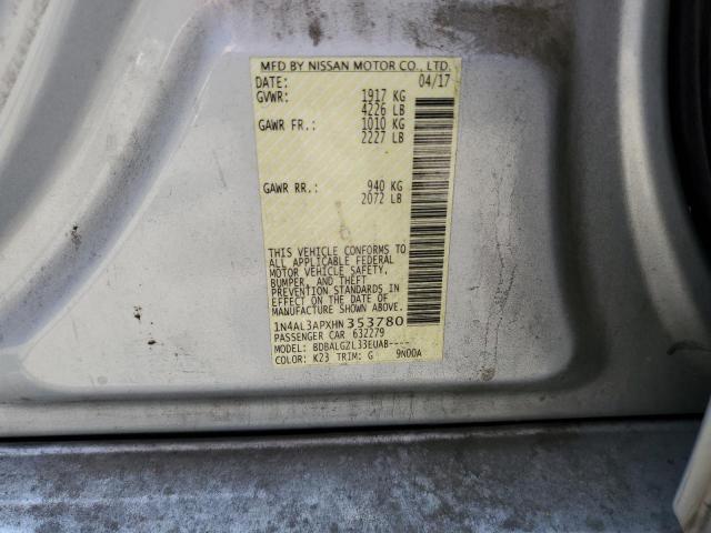 2017 NISSAN ALTIMA 2.5 - 1N4AL3APXHN353780