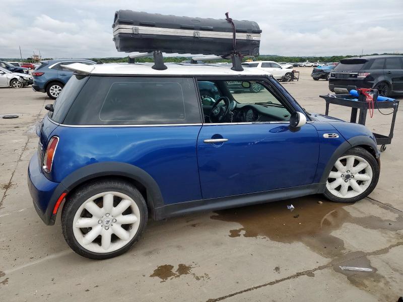 MINI COOPER S 2003 blue hatchbac gas WMWRE33473TD67540 photo #4
