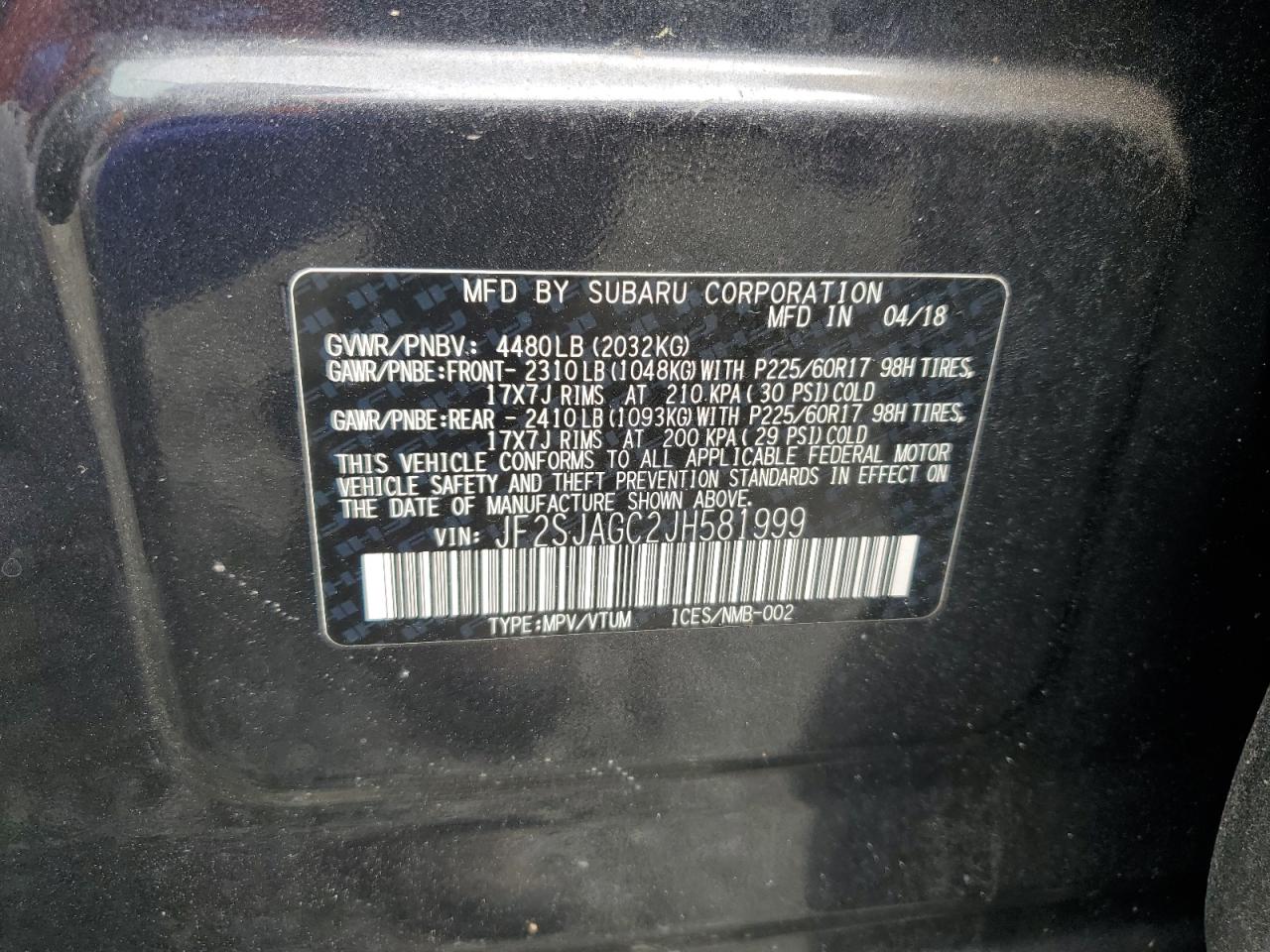 SUBARU FORESTER 2.5I PREMIUM