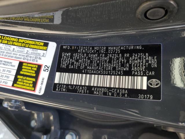 2025 TOYOTA CAMRY XSE - 4T1DAACK5SU125245