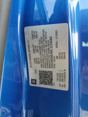2020 CHEVROLET COLORADO - 1GCHSAEA0L1134283